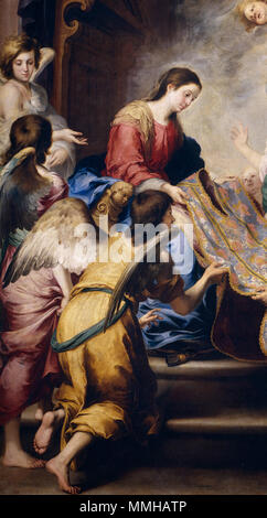 Las mejores de la aparición de la Virgen eine San Ildefonso, de Murillo (Museo del Prado) Stockfoto