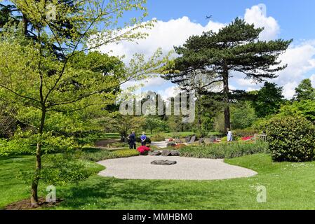 Der japanische Garten in den Royal Botanic Gardens, Kew, London England Großbritannien Stockfoto