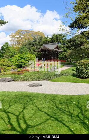 Der japanische Garten in den Royal Botanic Gardens, Kew, London England Großbritannien Stockfoto