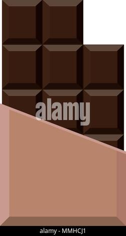 Realistische Schokolade auf weißem Hintergrund. Verpackung. Mock up. Vector Illustration. Stock Vektor