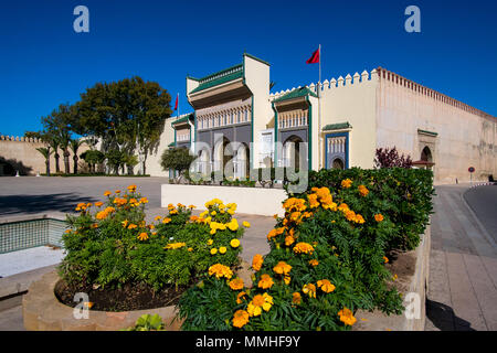 Dar al-Makhzen oder Dar el-Makhzen Royal Palace in Fez, Marokko Stockfoto