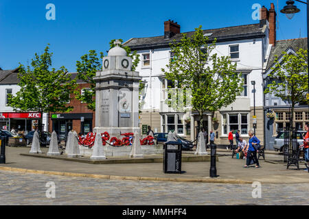 Kriegerdenkmal, Pontefract, West Yorkshire, England, UK, Europa. Stockfoto