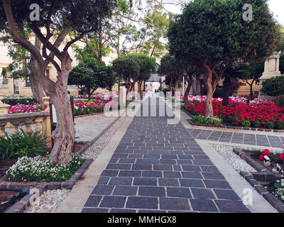 Die oberen Barrakka Gardens, Valletta, Malta, EU Stockfoto