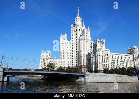 Der kotelnicheskaya Damm Gebäude in Moskau, Russland Stockfoto