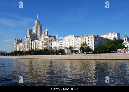 Der kotelnicheskaya Damm Gebäude in Moskau, Russland Stockfoto