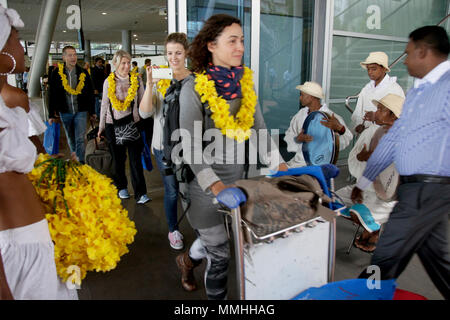 Austrian Airlines startet Flug nach Mauritius Stockfoto