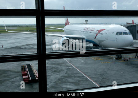 Austrian Airlines startet Flug nach Mauritius Stockfoto