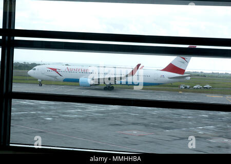 Austrian Airlines startet Flug nach Mauritius Stockfoto