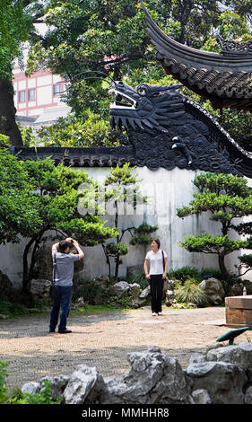 China.Shanghai: Yu-Yuan-Garten Stockfoto