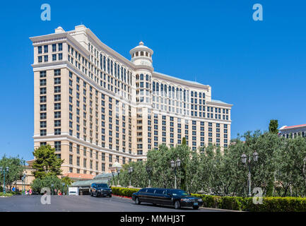 Das Bellagio Luxury Resort und Casino auf dem Las Vegas Strip im Paradies, Nevada Stockfoto