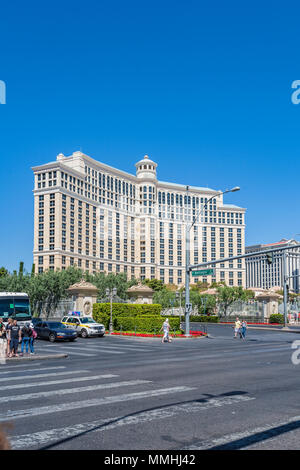 Das Bellagio Luxury Resort und Casino auf dem Las Vegas Strip im Paradies, Nevada Stockfoto