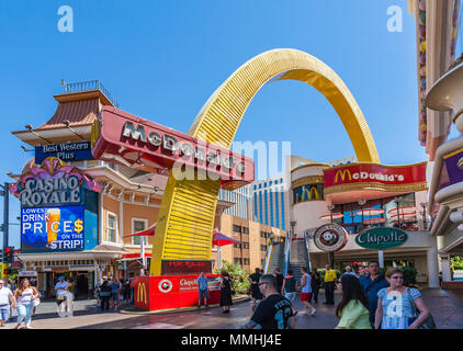 McDonald's Marke Golden Arches auf dem Las Vegas Strip im Paradies, Nevada Stockfoto