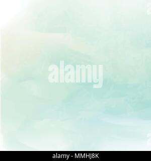 Hand gemalte Aquarell Himmel und Wolken, abstrakte Aquarell Hintergrund, Vector Illustration Stock Vektor