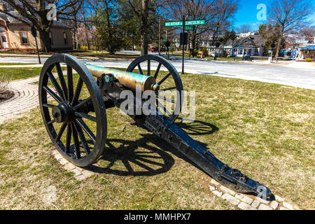 März 26, 2018 - Canon vor Präsident Lincoln's Cottage auf die Soldaten, die heute als die Streitkräfte Altenheim, National Monument, Washington D.C. bekannt Stockfoto