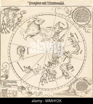 R -20101118-0021.jpg Albrecht Dürer (1471 - 1528), der südlichen Hemisphäre Himmelskörper, 1515, Holzschnitt, Rosenwald Sammlung Albrecht Dürer - Der südliche Celestial Hemisphäre (NGA 1954.12.234) Stockfoto