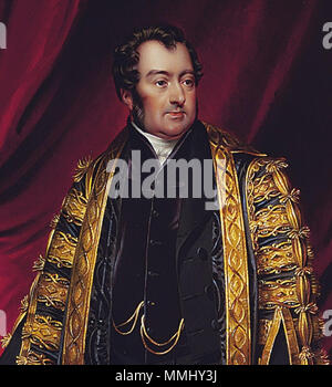 . Englisch: John Charles Spencer, Viscount Althorp, 3rd Earl Spencer (1782-1845), als Schatzkanzler. . Februar 1835. JC Spencer, Viscount Althorp durch HP Knochen 7/8 Stockfoto