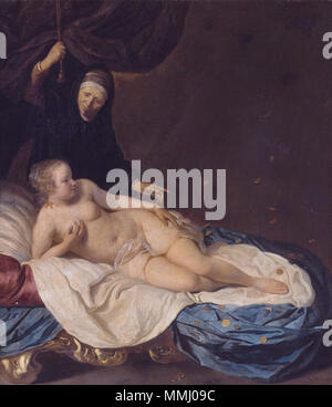 . Englisch: Danae. ca. 1650. Danae von Jacob van Loo Stockfoto