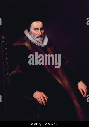 . Anhänger der Datei: Cornelis Van Der Voort 002.jpg Portrait von Cornelis Pietersz. Hooft (1547-1626).[1] Alternative Titel(n): Cornelis Pietersz. Hooft (1547-1626).[2] Cornelis Pietersz Hooft (1546-1626). Burgemeester van Amsterdam.[3]. 1622. Cornelis Pietersz Hooft (1546-1626) von Cornelis Van Der Voort Stockfoto