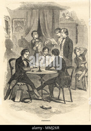 . Englisch: File name: 10 09 000002 Titel: Neulinge Creator/Contributor: Homer, Winslow, 1836-1910 (Künstler) Ausgabedatum: 1857-08-01, Physische Beschreibung drucken: 1: holzstich Genre: Holzstiche; periodische Illustrationen Hinweise: Erschienen in: Harper's Weekly, Band I, 1. August 1857, S. 488. Sammlung: Winslow Homer Sammlung Ort: Boston Public Library, Drucken Abteilung Rechte: Keine bekannten Einschränkungen Flickr Daten auf 2011-08-11: Kamera: Epson Exp 10000XL 10000 Tags: Winslow Homer User: Boston Public Library BPL. 5 Mai 2011, 11:46:48. BPL Neulinge (Boston Public Library) Stockfoto