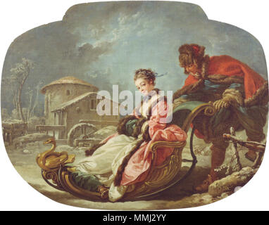 Englisch: Die Vier Jahreszeiten: Winter English: Die vier Jahreszeiten: Winter???????:?????? ??????:???? Français: Les Quatre Saisons: l'Hiver. 1755. 1755 Francois Boucher Winter anagoria Stockfoto