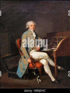 Portrait von Maximilien de Robespierre. ca. 1791. Lille PBA Boilly Robespierre Stockfoto