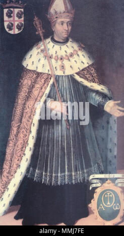 Còpia de 1634 del retrat imaginari del Rei Ramir II d'Aragó - Filippo Ariosto (1586-1587) Stockfoto