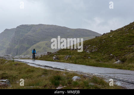 Anna Radfahren Bealach Na Bà, Meckl. Stockfoto