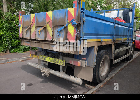 Mai 2018 - Das Geschäft Ende einer Straße reparatur lkw für die Unterhaltung der Straßen verwendet Stockfoto