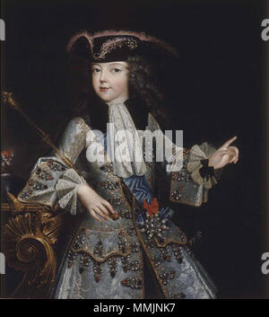 Englisch: Porträt einer jungen Louis XV. von Frankreich (1710-1774). ca. 1717-1721. Justinat - Ludwig XV. von Frankreich - Versailles, MV 8562 Stockfoto