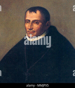 . Fray Antonio Hervias, Rektor de la Universidad de San Marcos y Obispo de Cartagena de Indias (las mejores). 1563. Unbekannte AntonioHervias Stockfoto