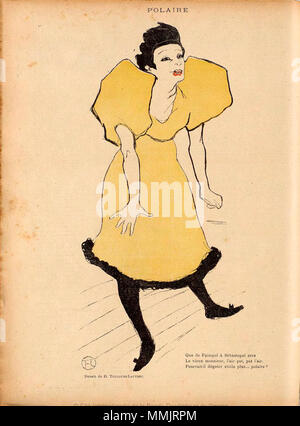 Polaire. ca. 1895. Brooklyn Museum - polaire von La Rire - Henri De Toulouse-Lautrec Stockfoto