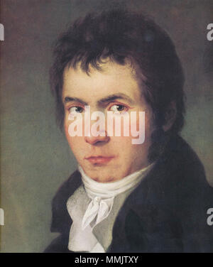 . Teil von einem Gemälde Porträt von Ludwig van Beethoven. zwischen 1804 und 1805. Beethoven 3. Stockfoto
