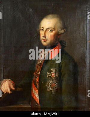 . English: Kaiser Joseph II. Englisch: Joseph II., Kaiser des Heiligen Römischen Reiches (1741-179). zweiten Hälfte des 18. Jahrhunderts. HRE Joseph II. Stockfoto