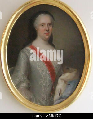 . English: Albertine Friederike von Baden-Durlach Porträt der Markgräfin Albertina Frederica von Baden-Durlach (1682-1755). 18. Markgräfin Albertina Frederica von Baden-Durlach Stockfoto