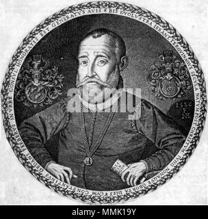 . Englisch: Constantin Ferber I, Bürgermeister der Stadt Danzig Polski: Constantin Ferber I, burmistrz miasta Gdańska. 1586. Nicolaus Andrea Constantin Ferber ich von Nicolaus Andrea 1586 Stockfoto