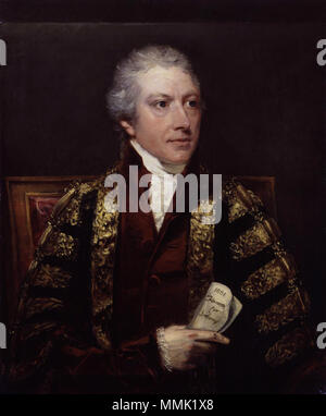 Porträt von Charles Abbott, 1st Baron Tenterden. ca. 1802. Charles Abbot, 1st Baron Colchester von John Hoppner Stockfoto