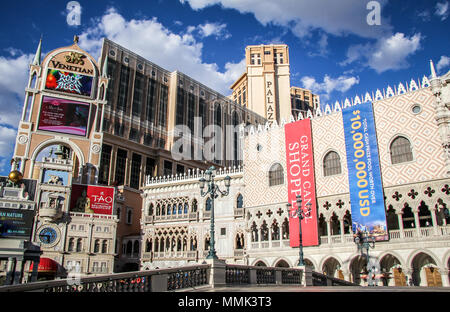 Das Hotel Venetian in Las Vegas, Nevada Stockfoto