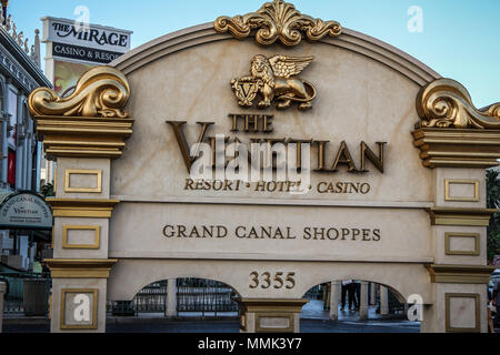 Das Hotel Venetian in Las Vegas, Nevada Stockfoto