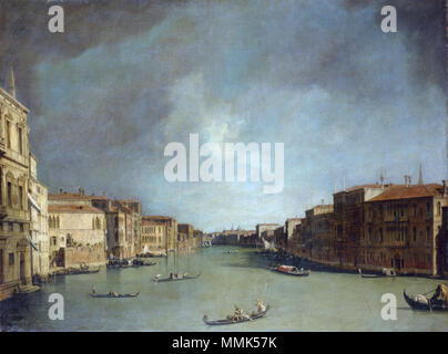 Englisch: Grand Canal: Blick vom Palazzo Balbi. ca. 1726. Giovanni Antonio Canal, il Canaletto: Canale Grande - Blick vom Palazzo Balbi - WGA 03875 Stockfoto