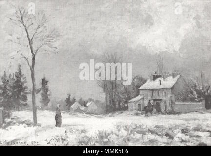 Camille Pissarro - Route de Versailles à Saint-germain à Louveciennes - 1872 Stockfoto