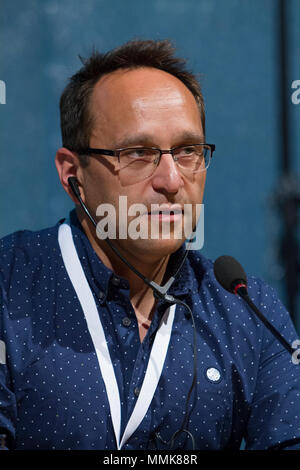 Torino, Italien. 11. Mai 2018. Deutsch Wissenschaft Autor Michael Brooks ist Gast von Torino 2018 Buchmesse. Credit: Marco Destefanis/Alamy leben Nachrichten Stockfoto