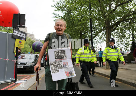 London, Großbritannien. 12. Mai 2018. Der TUC, Trades Union Congress, März und Rallye von Victoria Embankment. Penelope Barritt/Alamy leben Nachrichten Stockfoto