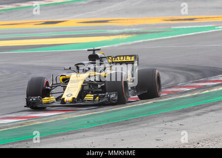 Barcelona, Spanien. 12. Mai 2018. Renault Fahrer Nico Hulkenberg (27) von Deutschland während der qualifizierender Tag der GP von F1 feierte am Stromkreis des Barcelonacon 12. Mai 2018 in Barcelona, Spanien. (Credit: Mikel Trigueros/Urbanandsport/Cordon Drücken) Credit: CORDON PRESSE/Alamy leben Nachrichten Stockfoto