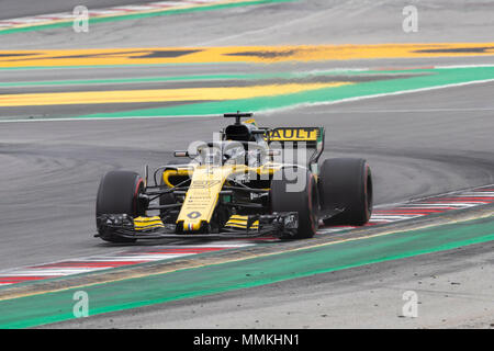 Barcelona, Spanien. 12. Mai 2018. Renault Fahrer Nico Hulkenberg (27) von Deutschland während der qualifizierender Tag der GP von F1 feierte am Stromkreis des Barcelonacon 12. Mai 2018 in Barcelona, Spanien. (Credit: Mikel Trigueros/Urbanandsport/Cordon Drücken) Credit: CORDON PRESSE/Alamy leben Nachrichten Stockfoto