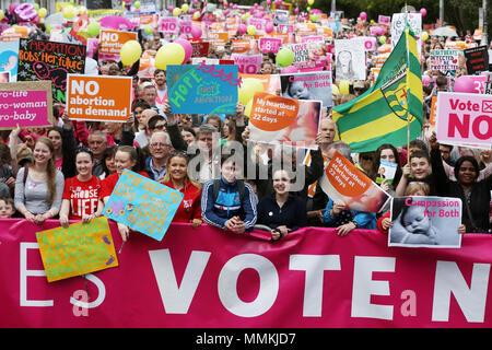 12/05/2018. Liebe sowohl Rallye, bei der Unterstützung einer Abtreibung keine Abstimmung im irischen Referendum, Dublin, Irland Stockfoto