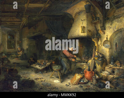 Ein Alchemist. 1661. Adriaen van Ostade - Alchemist - WGA 16738 Stockfoto