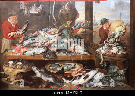 Français: La Kai Poissonnerie Frans Snyders-La Kai Poissonnerie Stockfoto