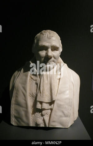 . Français: François Cacault, buste en marbre Blanc réalisé par Etienne Gois le fils En 1807. 1807. Etienne Gois le fils (1765-1838) Gois-Cacault-1807-Gesicht Stockfoto