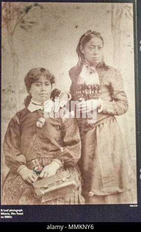 Chatham Inseln Menschen. ca. 1880. Chatham Inseln Foto, Canterbury Museum, 2016-01-27 Stockfoto