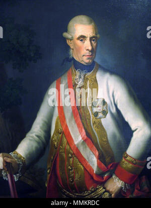 . Englisch: Porträt von Ernst Gideon Freiherr von Laudon (1717-1790) Deutsch: Portrait Ernst Gideon Freiherr von Laudon. circa 1780. Ernst Gideon Freiherr von Laudon Stockfoto